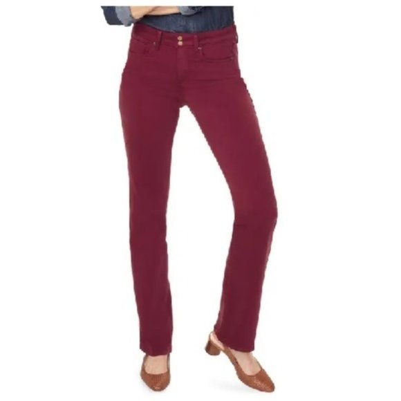 Nydj Marilyn Double Snap Straight Leg Jeans - Picture 2 of 10